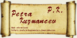 Petra Kuzmančev vizit kartica